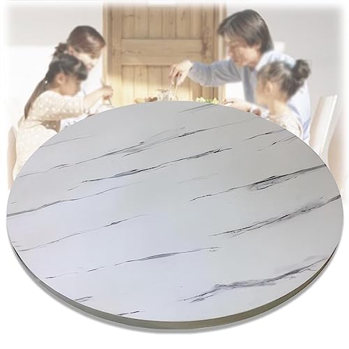 Esstisch aus Holz mit leisem Boden, 50-100 cm Durchmesser, großes rundes drehbares Tablett, stabil, 360° leise und reibungslose Drehung, perfekt für Esszimmer von Generisch