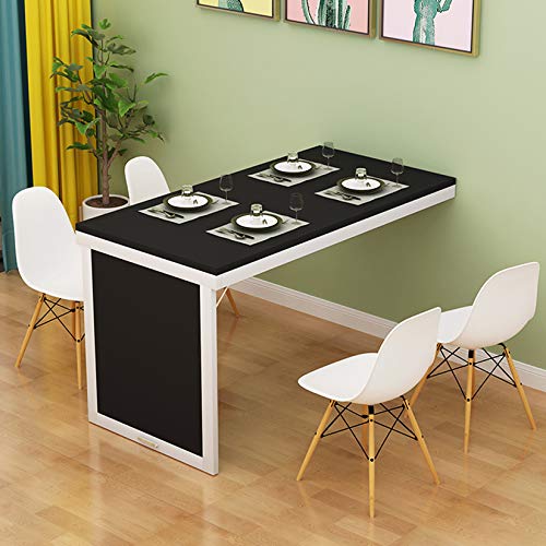 Esstisch aus Massivholz, wandmontiert, Klapptisch, Küchentisch, 4 Farboptionen, perfekt für Wohnzimmer, 120 x 40 x 75 cm, Schwarz Esstisch aus Massivholz, wandmontiert, Klapptisch, Küchentisch, 4 Farboptionen, perfekt für Wohnzimmer, 120 x 40 x 75 cm, Schwarz von Generisch