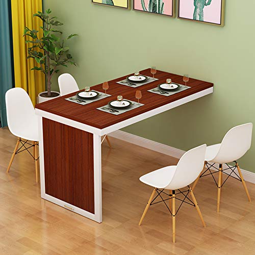 Esstisch aus Massivholz, wandmontiert, mit Blättern, platzsparend, faltbar, ideal für Wohnzimmer oder Küche, Dekorgrößen Esstisch aus Massivholz, wandmontiert, mit Blättern, platzsparend, faltbar, ideal für Wohnzimmer oder Küche, Dekorgrößen von Generisch