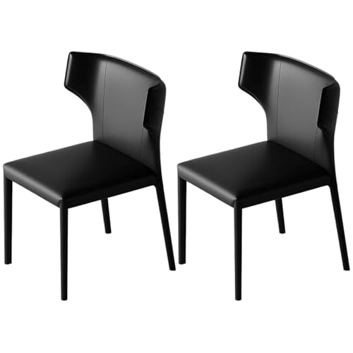 Esszimmerstühle, 2er-Set, wasserdichtes Leder mit großem Kissen und breiter Rückenlehne, ergonomisches Design, 227 kg Starke, belastbare Esszimmerstühle im modernen Stil für Restau Esszimmerstühle, 2er-Set, wasserdichtes Leder mit großem Kissen und breiter Rückenlehne, ergonomisches Design, 227 kg Starke, belastbare Esszimmerstühle im modernen Stil für Restau von Generisch