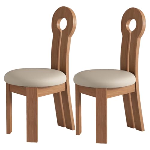 Esszimmerstühle 2er Set, Gepolsterter Esszimmerstühle aus Holz mit Holzbeinen für Wohnzimmer und Restaurant Esszimmerstühle 2er Set, Gepolsterter Esszimmerstühle aus Holz mit Holzbeinen für Wohnzimmer und Restaurant von Generisch