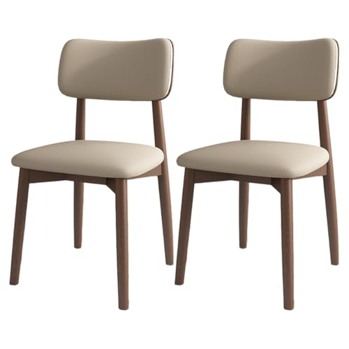 Esszimmerstühle 2er Set, Polsterstuhl aus Holz mit Holzbeinen für Wohnzimmer und Restaurant, Nussbaum hell und Khaki hell Esszimmerstühle 2er Set, Polsterstuhl aus Holz mit Holzbeinen für Wohnzimmer und Restaurant, Nussbaum hell und Khaki hell von Generisch