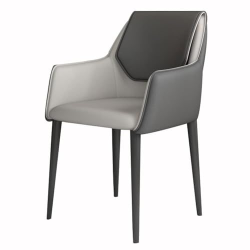 Esszimmerstühle 2er Set - Ergonomische Kunstleder mit Armlehnen, Bequeme Rückenlehne, Eisenbeine für Lounge und Wohnzimmer Empfang Esszimmerstühle 2er Set - Ergonomische Kunstleder mit Armlehnen, Bequeme Rückenlehne, Eisenbeine für Lounge und Wohnzimmer Empfang von Generisch