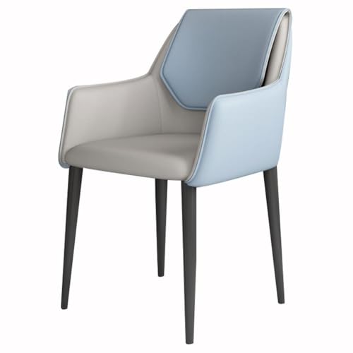 Esszimmerstühle 2er Set - Ergonomische Kunstleder mit Armlehnen, Bequeme Rückenlehne, Eisenbeine für Lounge und Wohnzimmer Empfang Esszimmerstühle 2er Set - Ergonomische Kunstleder mit Armlehnen, Bequeme Rückenlehne, Eisenbeine für Lounge und Wohnzimmer Empfang von Generisch