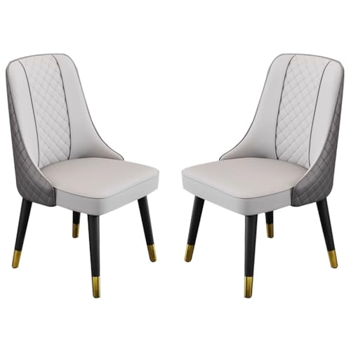 Esszimmerstühle 2er Set Mikrofaser Leder Küche Lounge Stühle mit Holzbeinen und Rückenlehne Esszimmerstühle 2er Set Mikrofaser Leder Küche Lounge Stühle mit Holzbeinen und Rückenlehne von Generisch