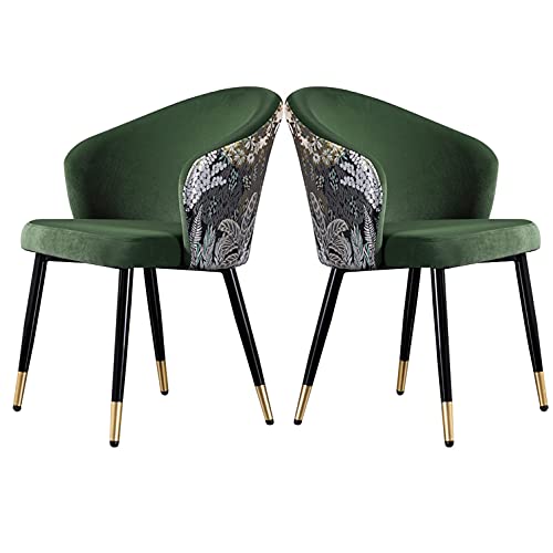 Esszimmerstühle 2er Set - Moderne Sitzfläche aus Samt mit Metallbeinen für Küche und Wohnzimmer Esszimmerstühle 2er Set - Moderne Sitzfläche aus Samt mit Metallbeinen für Küche und Wohnzimmer von Generisch