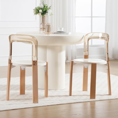 Esszimmerstühle 2er Set - Moderne transparente Seitenstühle für Küche, Wohnzimmer oder Schlafzimmer Esszimmerstühle 2er Set - Moderne transparente Seitenstühle für Küche, Wohnzimmer oder Schlafzimmer von Generisch