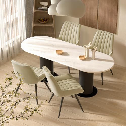 Esszimmerstühle 2er Set | Polsterstühle mit 10 cm dickem Sitzkissen • Polsterstoff Esszimmerstuhl • Küchenstuhl mit Rückenlehne • Moderne Sessel mit Metallbeinen •Beige FU01043BE Esszimmerstühle 2er Set | Polsterstühle mit 10 cm dickem Sitzkissen • Polsterstoff Esszimmerstuhl • Küchenstuhl mit Rückenlehne • Moderne Sessel mit Metallbeinen •Beige FU01043BE von Generisch