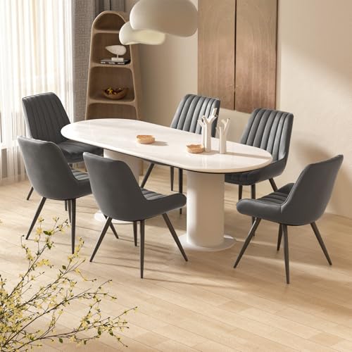 Esszimmerstühle 2er Set | Polsterstühle mit 10 cm dickem Sitzkissen • Polsterstoff Esszimmerstuhl • Küchenstuhl mit Rückenlehne • Moderne Sessel mit Metallbeinen •Beige FU01043BE Esszimmerstühle 2er Set | Polsterstühle mit 10 cm dickem Sitzkissen • Polsterstoff Esszimmerstuhl • Küchenstuhl mit Rückenlehne • Moderne Sessel mit Metallbeinen •Beige FU01043BE von Generisch