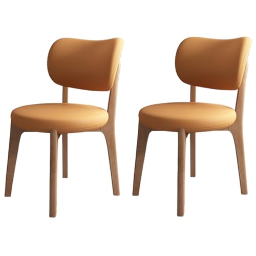 Esszimmerstühle 4er Set Bequeme Armlehne Leder Stoff Stühle für Esszimmer Wohnzimmer Bar & Schlafzimmer Stilvolle & Vielseitige Sitzlösung von Generisch
