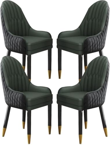 Esszimmerstühle 4er Set - Modernes Mikrofaser-Leder mit Massivholzbeinen Esszimmerstühle 4er Set - Modernes Mikrofaser-Leder mit Massivholzbeinen von Generisch