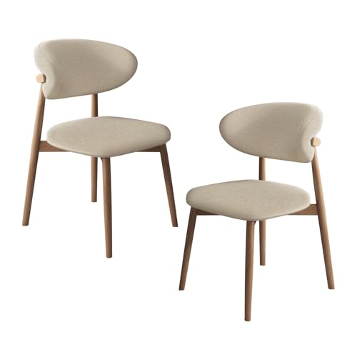 Esszimmerstühle Set - Mid Century Moderne gepolsterte Holzstühle, bequem und leicht zu reinigen, stabiles Design, 6-teiliges Set für Wohnzimmer Esszimmerstühle Set - Mid Century Moderne gepolsterte Holzstühle, bequem und leicht zu reinigen, stabiles Design, 6-teiliges Set für Wohnzimmer von Generisch