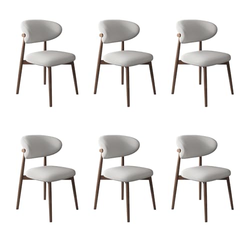 Esszimmerstühle Set - Mid Century Moderne gepolsterte Holzstühle, bequem und leicht zu reinigen, stabiles Design, 6-teiliges Set für Wohnzimmer Esszimmerstühle Set - Mid Century Moderne gepolsterte Holzstühle, bequem und leicht zu reinigen, stabiles Design, 6-teiliges Set für Wohnzimmer von Generisch