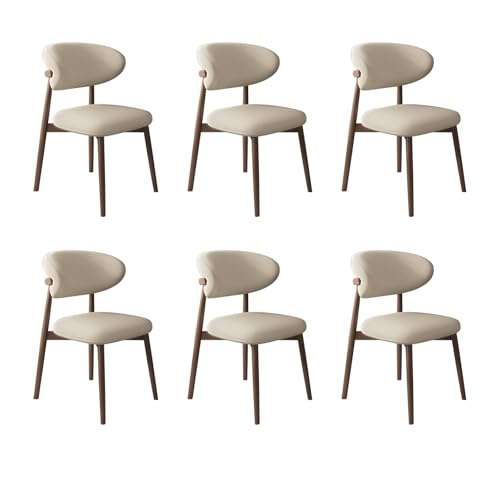 Esszimmerstühle Set - Mid Century Moderne gepolsterte Holzstühle, bequem und leicht zu reinigen, stabiles Design, 6-teiliges Set für Wohnzimmer Esszimmerstühle Set - Mid Century Moderne gepolsterte Holzstühle, bequem und leicht zu reinigen, stabiles Design, 6-teiliges Set für Wohnzimmer von Generisch