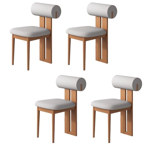 Esszimmerstühle aus Holz - Mid Century Moderne Polsterstühle mit ergonomischer Rückenlehne für Küche und Wohnzimmer Esszimmerstühle aus Holz - Mid Century Moderne Polsterstühle mit ergonomischer Rückenlehne für Küche und Wohnzimmer von Generisch