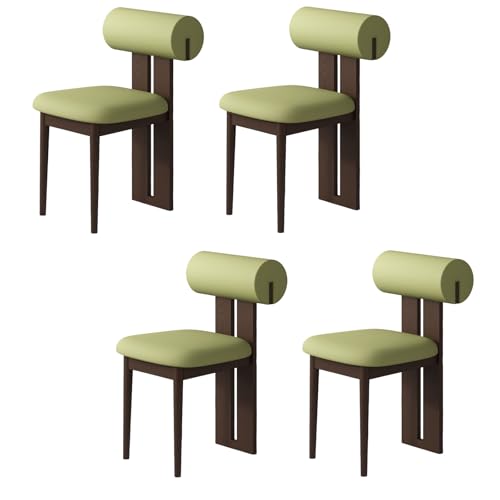 Esszimmerstühle aus Holz - Mid Century Moderne Polsterstühle mit ergonomischer Rückenlehne für Küche und Wohnzimmer von Generisch
