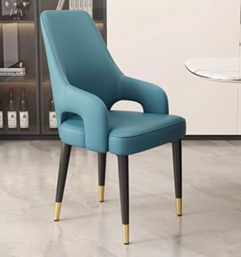 Esszimmerstuhl 2er Set, hohe Rückenlehne gepolstert mit Metallbeinen, perfekt für Küche, Wohnzimmer, Büro und Badezimmer von Generisch