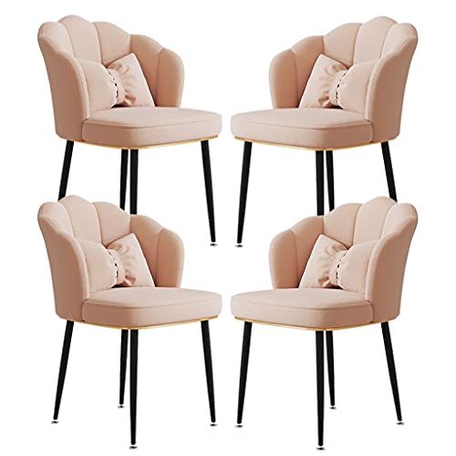 Esszimmerstuhl 4er Set, Samt gepolstert mit Karbonstahl Metallbeinen, Home Rückenlehne Schreibtischstühle für Esszimmer, Arbeitszimmer oder Schminktisch, leichtes Luxusdesign Esszimmerstuhl 4er Set, Samt gepolstert mit Karbonstahl Metallbeinen, Home Rückenlehne Schreibtischstühle für Esszimmer, Arbeitszimmer oder Schminktisch, leichtes Luxusdesign von Generisch