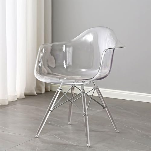 Esszimmerstuhl aus transparentem Acryl – unterstützt bis zu 150 kg, ideal für moderne Küchen und Essbereiche Esszimmerstuhl aus transparentem Acryl – unterstützt bis zu 150 kg, ideal für moderne Küchen und Essbereiche von Generisch