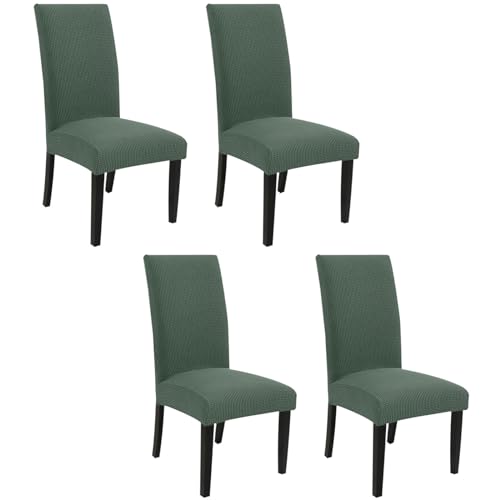 Esszimmerstuhlhussen-Set, abnehmbare, waschbare Schonbezüge mit Gummizug für Stühle mit hoher Rückenlehne, perfekt für Restaurants und Zuhause von Generisch