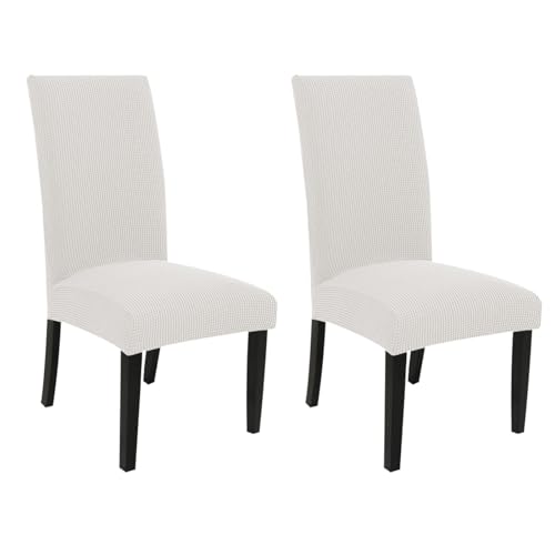 Esszimmerstuhlhussen-Set, abnehmbare, waschbare Schonbezüge mit Gummizug für Stühle mit hoher Rückenlehne, perfekt für Restaurants und Zuhause von Generisch