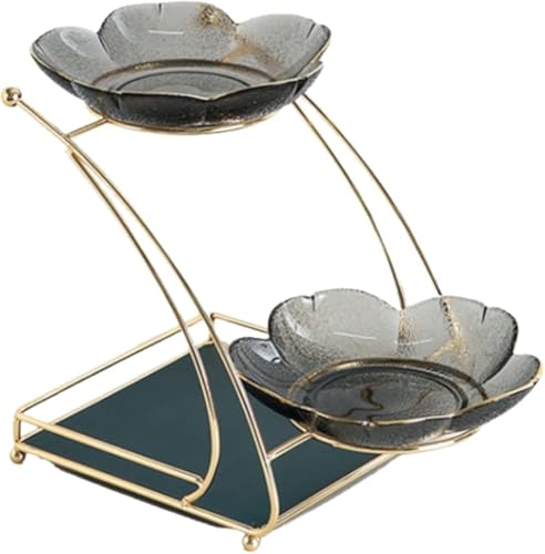 Etagere Servierplatte mit goldenem Metallgestell, moderner Cupcake- und Obst-Display für Heimdekoration und Party-Servierungen Etagere Servierplatte mit goldenem Metallgestell, moderner Cupcake- und Obst-Display für Heimdekoration und Party-Servierungen von Generisch