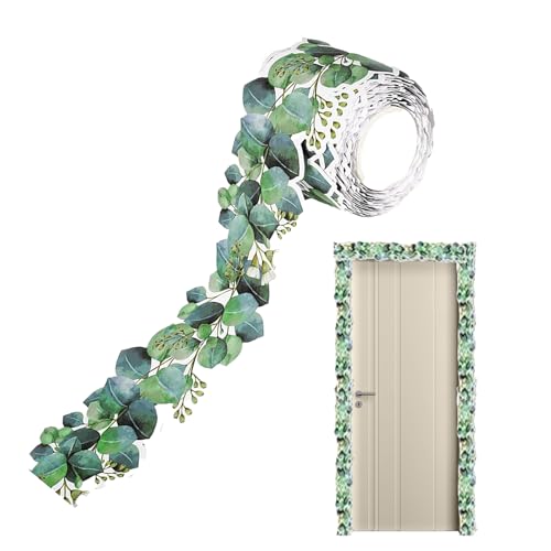 Eukalyptus-Randaufkleber, Eukalyptus-Bulletin-Rand | Selbstklebende Tafel-Pflanzenblätter-Dekoraufkleber - Wandtür-Grünaufkleber für den Kindergarten der Mittelschule, des Colleges, der Grundschule Eukalyptus-Randaufkleber, Eukalyptus-Bulletin-Rand | Selbstklebende Tafel-Pflanzenblätter-Dekoraufkleber - Wandtür-Grünaufkleber für den Kindergarten der Mittelschule, des Colleges, der Grundschule von Generisch