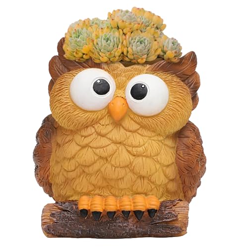 Eulen-Blumentopf, Eule für Sukkulenten, kreativer Cartoon-Übertopf für Sukkulenten, Landschaft, Geschenk für Gartenliebhaber, dekorativer Schreibtischtopf für den Innenbereich Eulen-Blumentopf, Eule für Sukkulenten, kreativer Cartoon-Übertopf für Sukkulenten, Landschaft, Geschenk für Gartenliebhaber, dekorativer Schreibtischtopf für den Innenbereich von Generisch