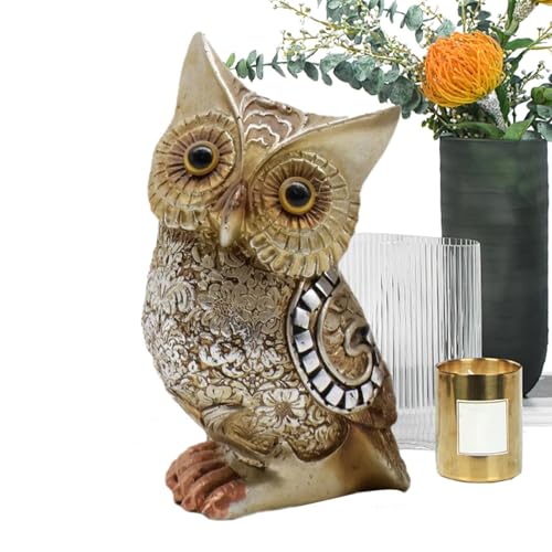 Eulen-Statuen, Heimdekoration, Eulen-Figuren | Tierornament aus Kunstharz | Eulen-Dekorationsstatue für den Innenbereich für Wohnzimmer, Bücherregal, dekoratives Tierornament aus Kunstharz Eulen-Statuen, Heimdekoration, Eulen-Figuren | Tierornament aus Kunstharz | Eulen-Dekorationsstatue für den Innenbereich für Wohnzimmer, Bücherregal, dekoratives Tierornament aus Kunstharz von Generisch