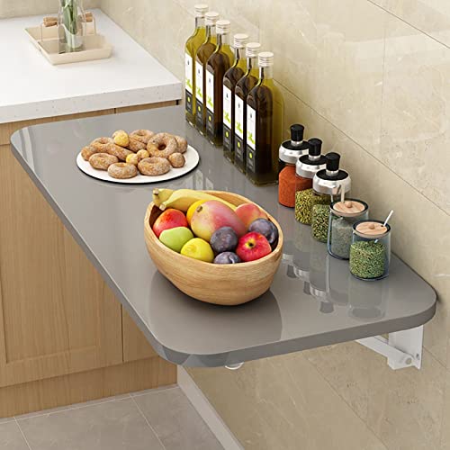 Exquisiter Klapptisch aus Massivholz zur Wandmontage – platzsparender faltbarer Schreibtisch für kleine Bereiche, perfekt für Waschküche, Schlafzimmer oder schwimmende Werkbank. von Generisch