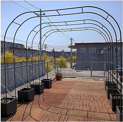 Extra breiter Gartenbogen, 300/350 cm hoch, schwarzes Rankgitter für Kletterrosen, Weinreben und Hochzeits-Unterstützung, robuster Pergola-Torbogen, B 280 cm x H 220 cm Extra breiter Gartenbogen, 300/350 cm hoch, schwarzes Rankgitter für Kletterrosen, Weinreben und Hochzeits-Unterstützung, robuster Pergola-Torbogen, B 280 cm x H 220 cm von Generisch