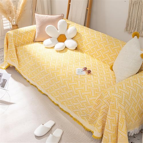 Extra große, einfarbige Sofaüberwurfdecke, rutschfeste, weiche Bezüge für 1-, 2-, 3-, 4-Sitzer-Sofas, Kissen und Wohnzimmer-Sofas (180 x 180 cm) von Generisch