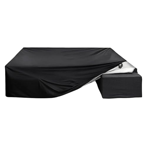 Extra große, wasserdichte Gartenmöbelabdeckungen, 260 x 130 x 75 cm, strapazierfähiges 420D-Oxford-Gewebe, langlebiges Terrassentisch und Stuhl-Set, Schutz für Outdoor-Rattan-Sofa und Möbel Extra große, wasserdichte Gartenmöbelabdeckungen, 260 x 130 x 75 cm, strapazierfähiges 420D-Oxford-Gewebe, langlebiges Terrassentisch und Stuhl-Set, Schutz für Outdoor-Rattan-Sofa und Möbel von Generisch