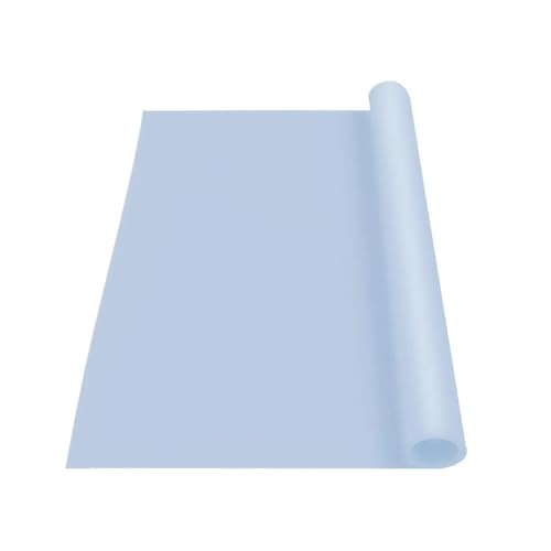 Extra große wasserdichte Arbeitsplattenschutzmatte – Mehrzweck-Tischmatte, rutschfest, ölbeständig, isoliert, Antifouling-Silikon-Platzset, Küchenutensilien, Blau, 60 x 180 cm von Generisch