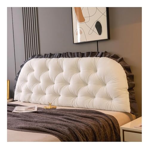Extra großes weißes Rückenkissen für Erwachsene – weiches, bequemes Kopfteil und Sofa-Lendenwirbelstütze, ideales Lesekissen für Rückenlehne, 150 x 50 x 5 cm Extra großes weißes Rückenkissen für Erwachsene – weiches, bequemes Kopfteil und Sofa-Lendenwirbelstütze, ideales Lesekissen für Rückenlehne, 150 x 50 x 5 cm von Generisch