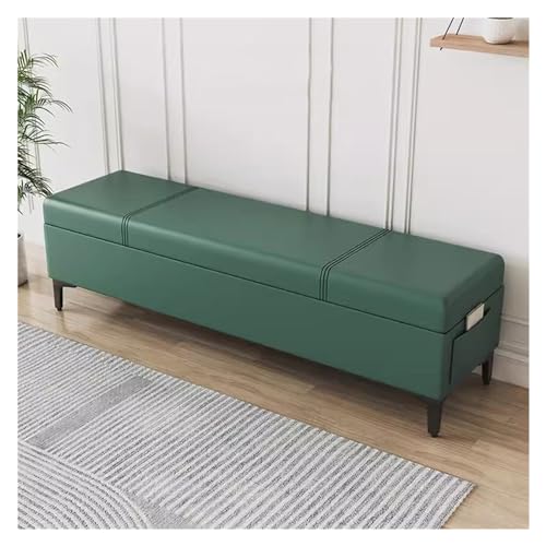 Extra langer Kunstleder-Ottomane – rechteckiger gepolsterter Couchtisch für Eingangsbereich & Wohnzimmer mit geräumigem 60 cm Stauraum Extra langer Kunstleder-Ottomane – rechteckiger gepolsterter Couchtisch für Eingangsbereich & Wohnzimmer mit geräumigem 60 cm Stauraum von Generisch