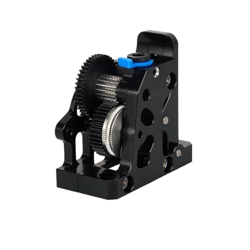 Extruder Dual Gear Extruder Hartstahl Reduktionsgetriebe Geschwindigkeitsmotor 3D-Druckerteile for CR10 CR 10S Ender3 V2(Black Extruder) von Generisch