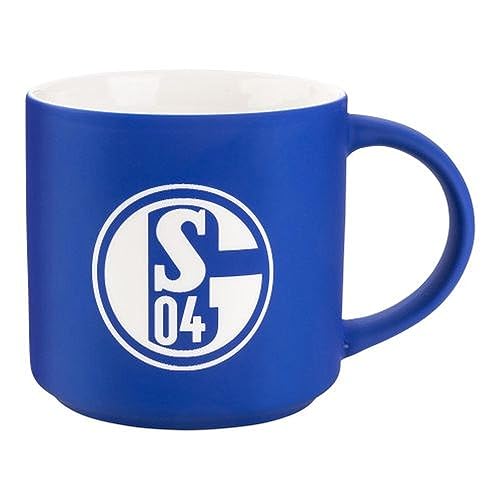 FC Schalke 04 Tasse LOGO-GRAVUR Becher Kaffeebecher Fußball S04 von Generisch