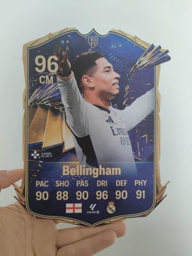 FUT Jude Bellingham TOTY 96 EA FC 24 Ultimate Team Karte gedruckt auf formstabilem Material von Generisch