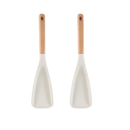 Facilitatek Cooking Spoon, Facilitatek Spatula, Silicone 2-In-1 Multifunction Spatula Cooking Spoon for Cooking Heat Resistant Utensils Kitchen, for Nonstick Cookwares (B) von Generisch