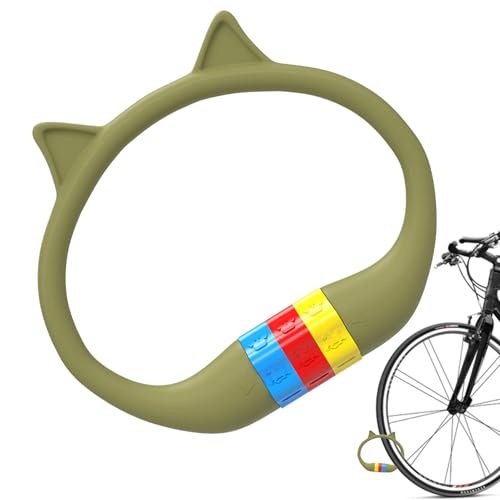 Fahrradschloss in Katzenohrform, Silikon-Diebstahlschutz, Vorhängeschloss für Pendler, Roller, Sicherheit, , Tor, , Grill, Terrasse, Reisen, Motorrad, Parken von Generisch