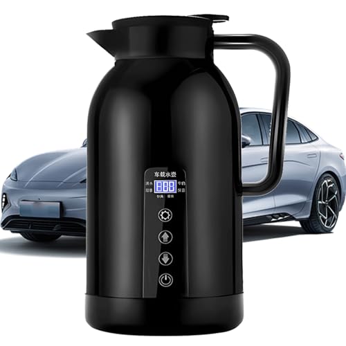 Fahrzeug elektrischer Wasserkocher - Autoheizbecher für kochendes Wasser, Kaffee, Tee | Reise-Elektrobecher mit automatischem, verschüttetem Deckel, ideal für Camping, LKW-Fahren, lange Fahr Fahrzeug elektrischer Wasserkocher - Autoheizbecher für kochendes Wasser, Kaffee, Tee | Reise-Elektrobecher mit automatischem, verschüttetem Deckel, ideal für Camping, LKW-Fahren, lange Fahr von Generisch