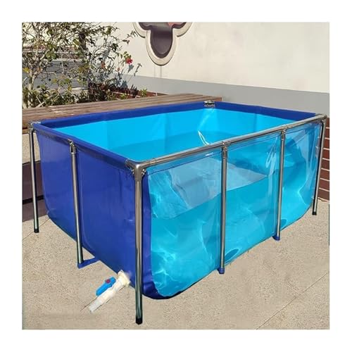 Faltbare Fischteiche und freistehende Aquarien, flexible PVC-Canvas-Einlagen mit Stahlrahmen und Sichtfeld für Koi- und Goldfischzucht Faltbare Fischteiche und freistehende Aquarien, flexible PVC-Canvas-Einlagen mit Stahlrahmen und Sichtfeld für Koi- und Goldfischzucht von Generisch