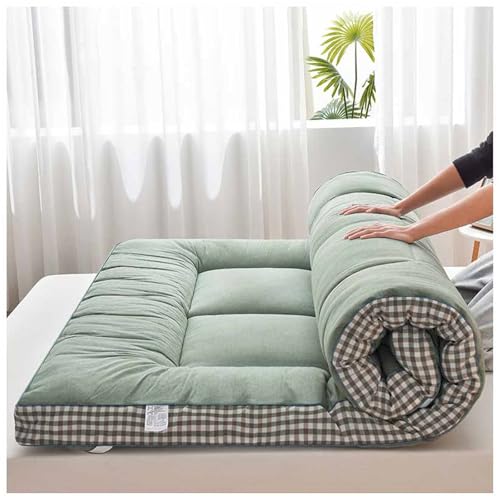 Faltbare Futon-Matratze, 7 cm dick, weich, tragbar, japanische Doppelgröße, Queen-Size- und Einzelbett, einfache Lagerung, Grün, 120 x 200 cm Faltbare Futon-Matratze, 7 cm dick, weich, tragbar, japanische Doppelgröße, Queen-Size- und Einzelbett, einfache Lagerung, Grün, 120 x 200 cm von Generisch
