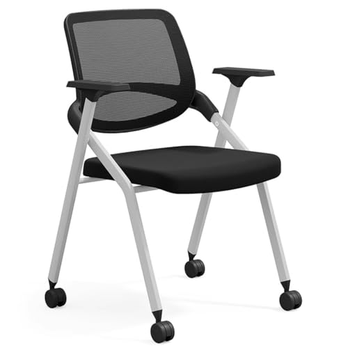 Faltbare Konferenzraumstühle mit Rädern – gepolsterte faltbare Büro-Schreibtischstühle für Training, stapelbare Gäste & Empfangssitze Faltbare Konferenzraumstühle mit Rädern – gepolsterte faltbare Büro-Schreibtischstühle für Training, stapelbare Gäste & Empfangssitze von Generisch