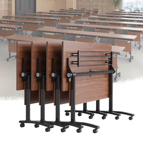 Faltbare Konferenztische, 4er-Set, 160 x 59,9 x 74,9 cm, rollbares Flip-Top-Design für Büro und Schule, perfekt für Meetings und Veranstaltungen Faltbare Konferenztische, 4er-Set, 160 x 59,9 x 74,9 cm, rollbares Flip-Top-Design für Büro und Schule, perfekt für Meetings und Veranstaltungen von Generisch