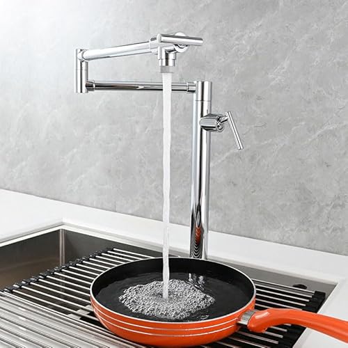 Faltbare Küchenspüle Wasserhahn - 2 Griffe Mischbatterie Chrom 1 Loch Küchenarmatur mit Dual-Modus Moderne Küchenspüle Mischbatterie für einfache Wassersteuerung und stilvolles Design Faltbare Küchenspüle Wasserhahn - 2 Griffe Mischbatterie Chrom 1 Loch Küchenarmatur mit Dual-Modus Moderne Küchenspüle Mischbatterie für einfache Wassersteuerung und stilvolles Design von Generisch