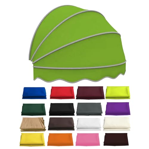 Faltbare Kuppelmarkise for Fenster Und Türen, Bogenmarkise, Terrassenmarkise, Dekorative Türmarkisen for Sonnenschutz, Rund Markise Vordach for Außenbereich(Khaki,120cm-3.94ft) von Generisch