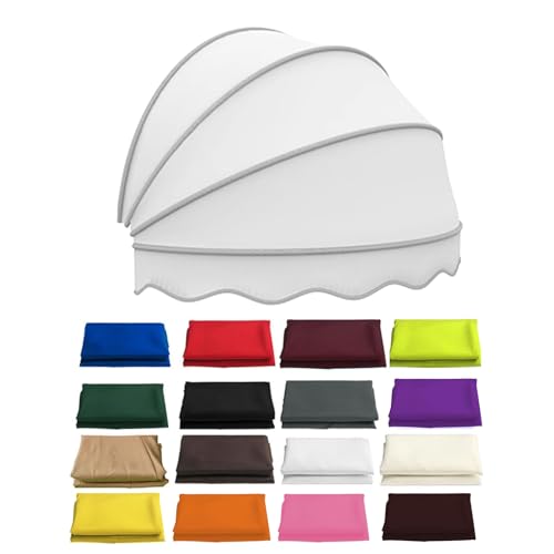 Faltbare Kuppelmarkise for Fenster Und Türen, Bogenmarkise, Terrassenmarkise, Dekorative Türmarkisen for Sonnenschutz, Rund Markise Vordach for Außenbereich(Khaki,120cm-3.94ft) von Generisch