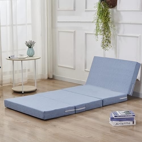 Faltbare Matratze für Erwachsene Einzelbett für Camping Wohnzimmer Schlafzimmer Tragbare Gästematratze mit abnehmbarem Bezug Bett in einer Box (200 x 120 x 5 cm) von Generisch